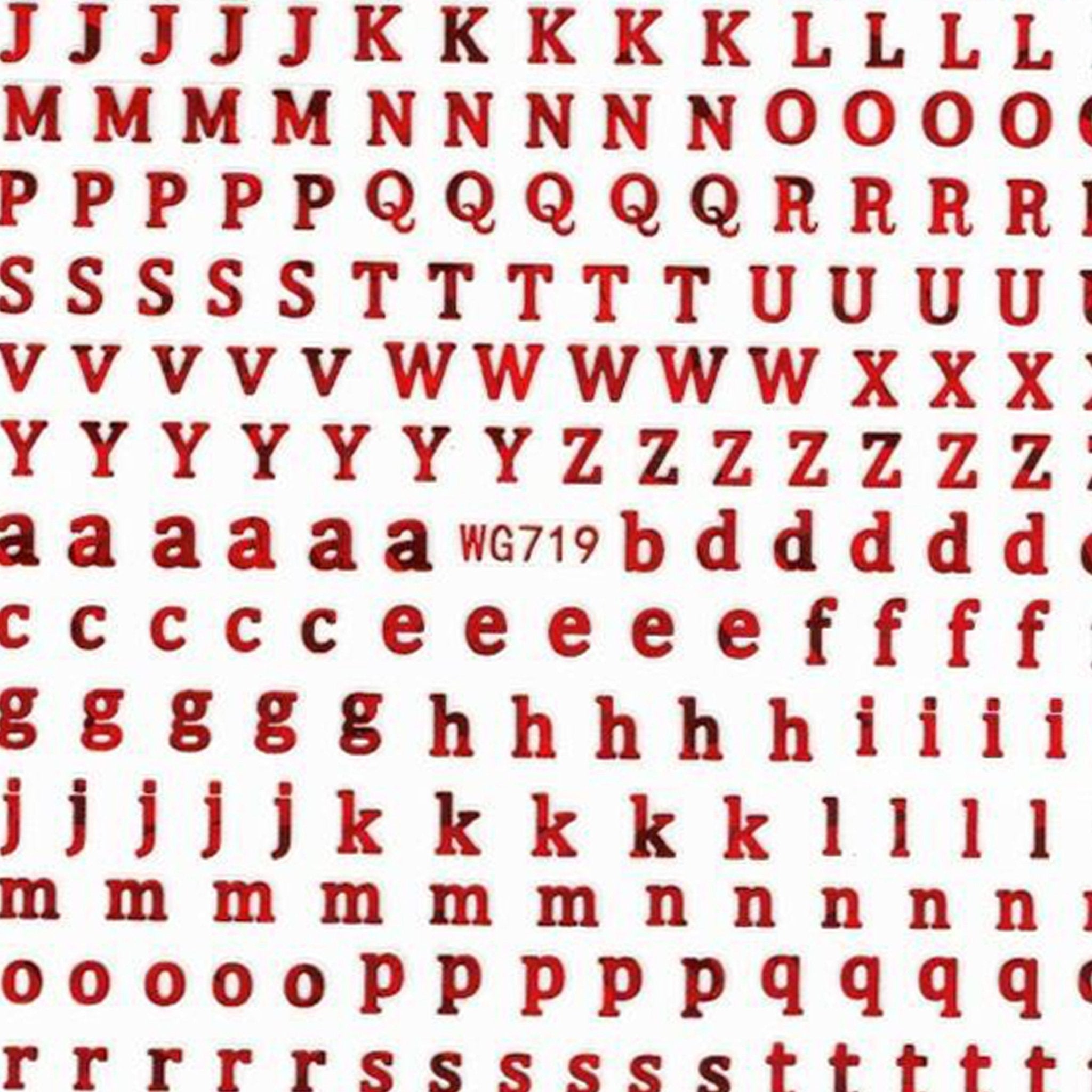 Cute Letters & Numbers Nail Art Stickers - Bio Seaweed Gel Canada