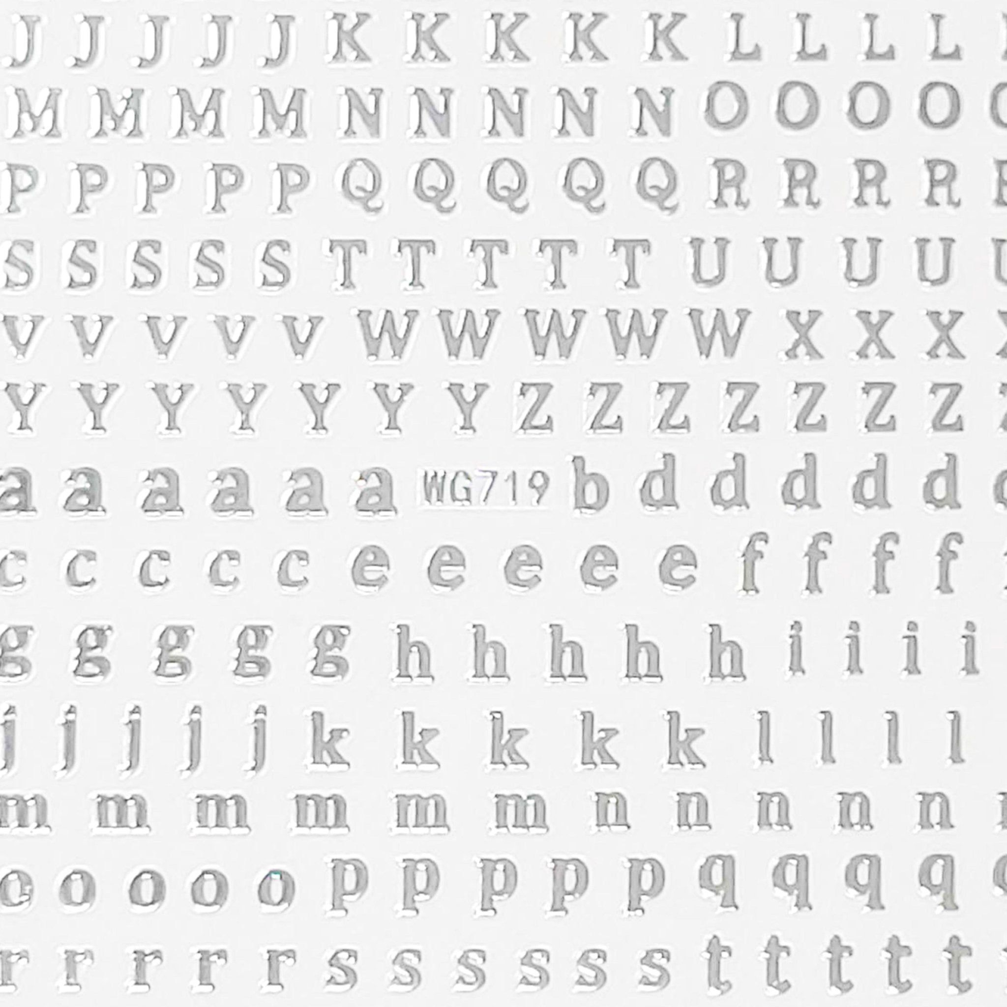 Cute Letters & Numbers Nail Art Stickers - Bio Seaweed Gel Canada