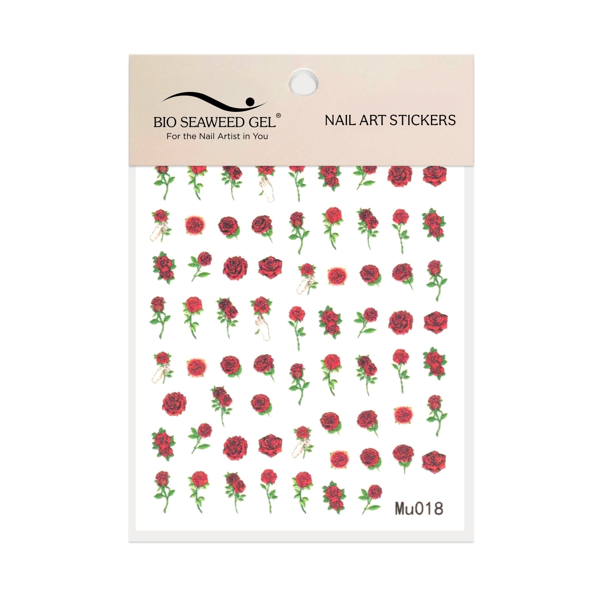 Floral Nail Art Stickers - Bio Seaweed Gel Canada