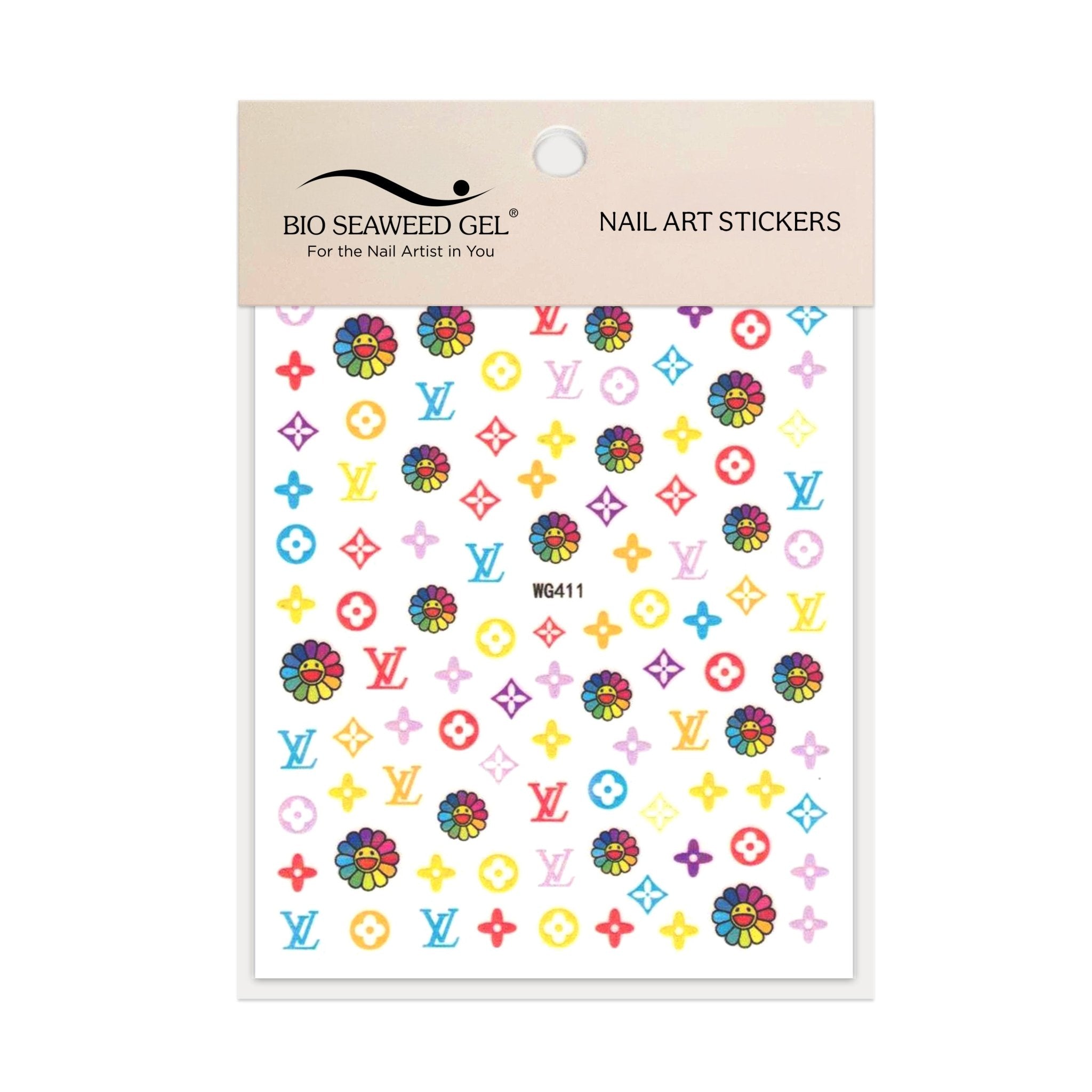 Floral Nail Art Stickers - Bio Seaweed Gel Canada