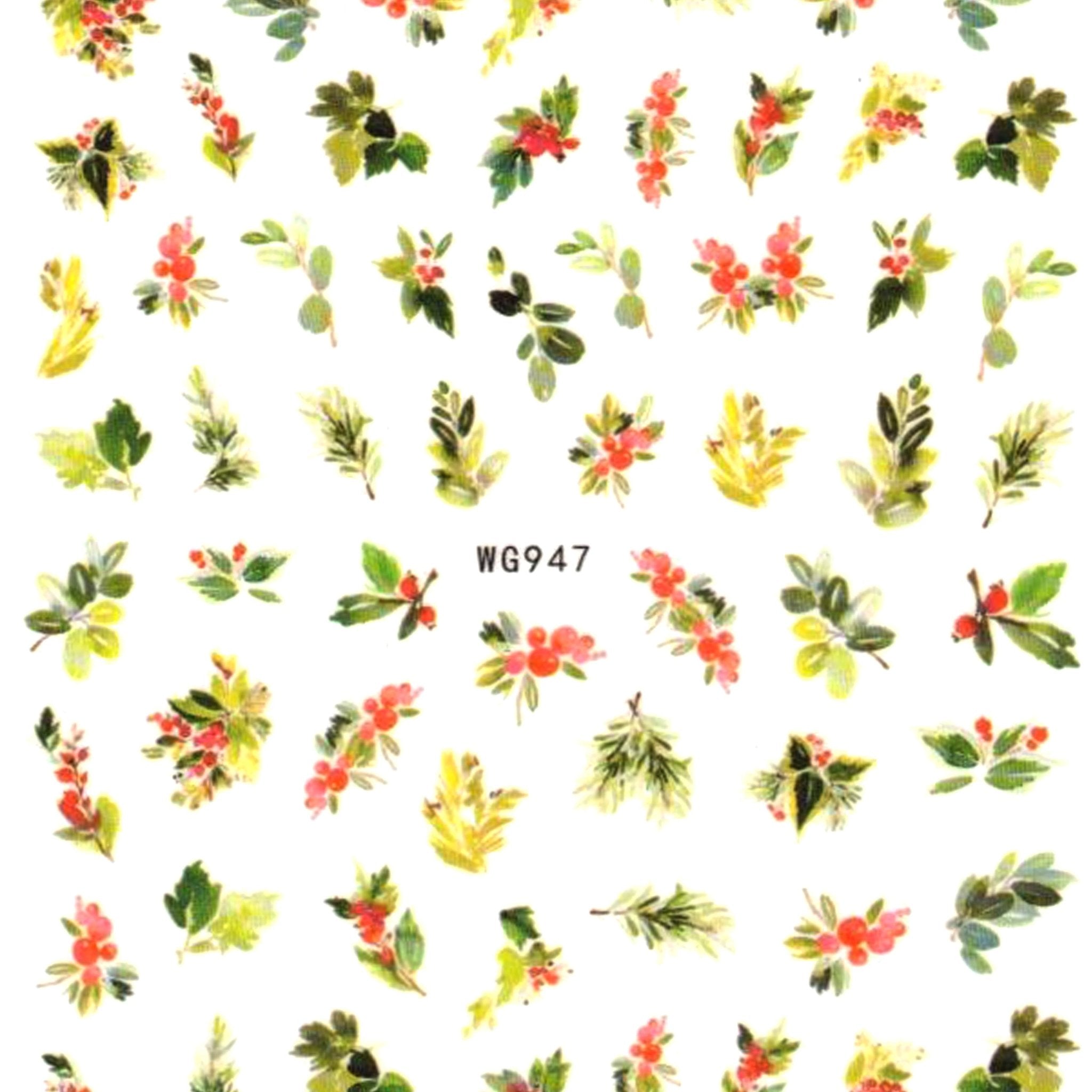 Floral Nail Art Stickers - Bio Seaweed Gel Canada