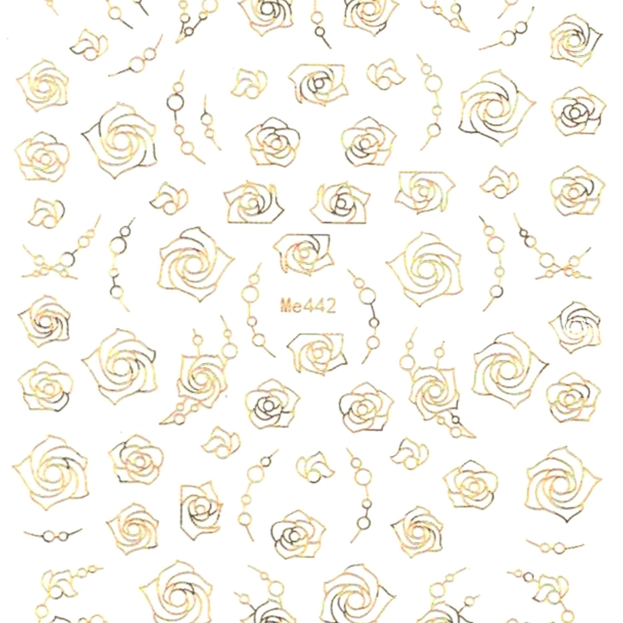 Floral Nail Art Stickers - Bio Seaweed Gel Canada