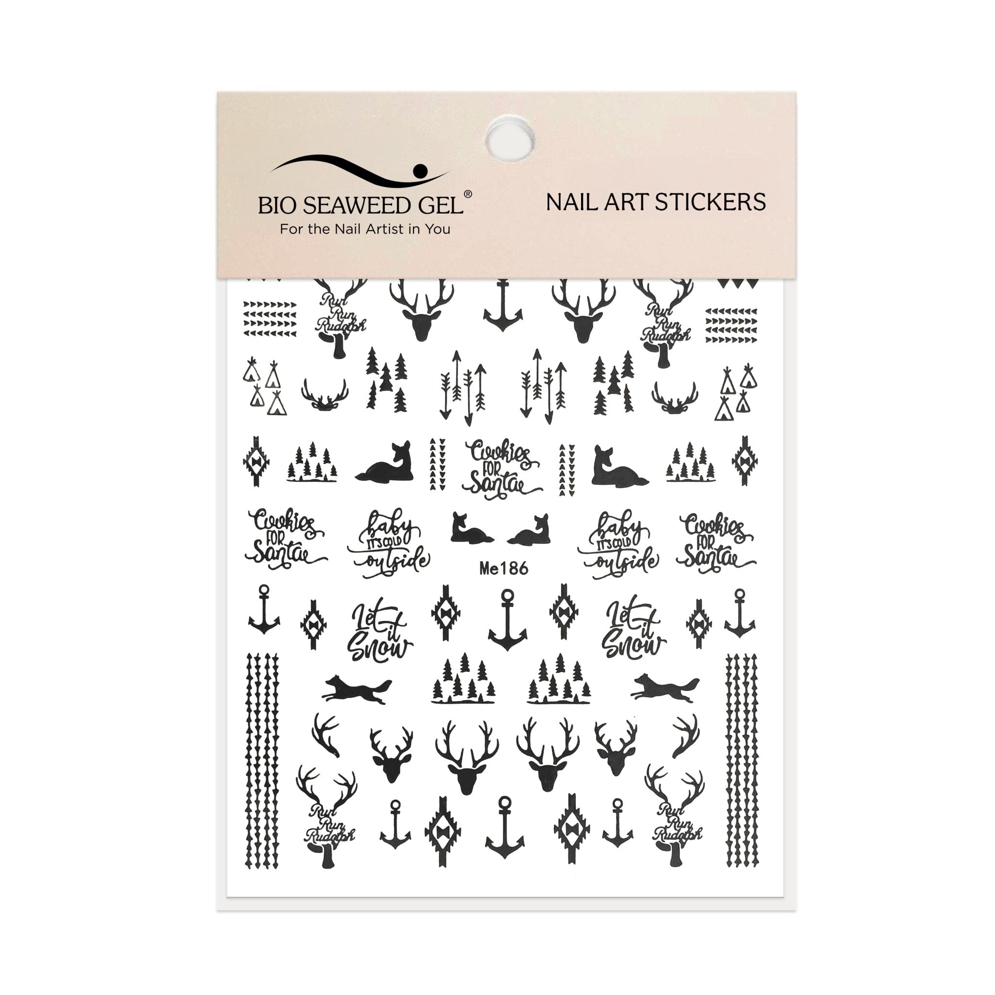 Holiday Nail Art Stickers - Bio Seaweed Gel Canada