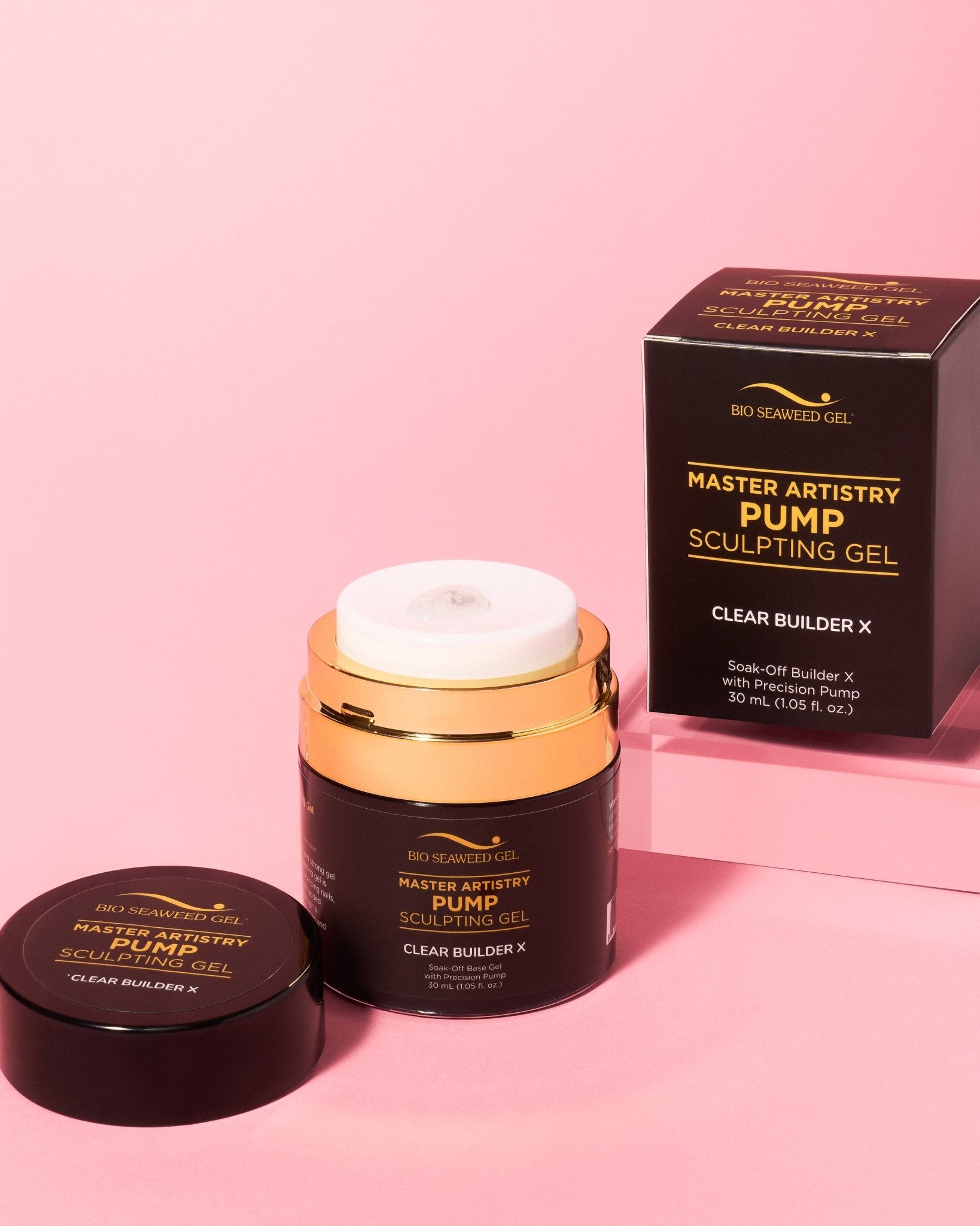 Master Artistry Pump Clear Builder X Sculpting Gel - Bio Seaweed Gel Canada
