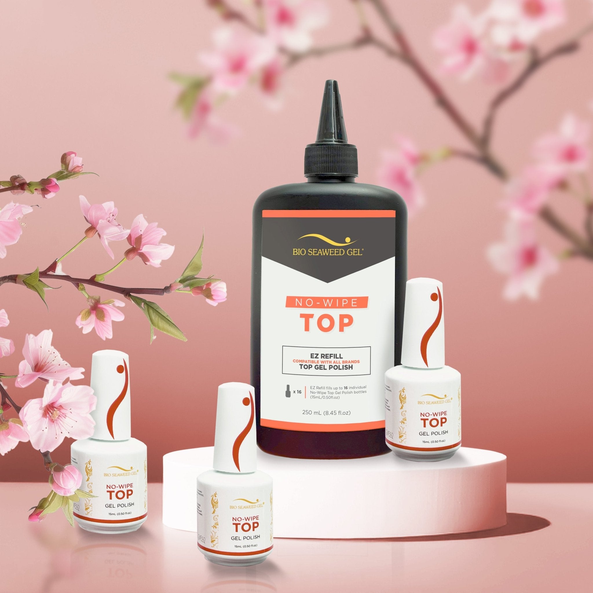 No - Wipe Top Gel Polish EZ Refill Kit - Bio Seaweed Gel Canada