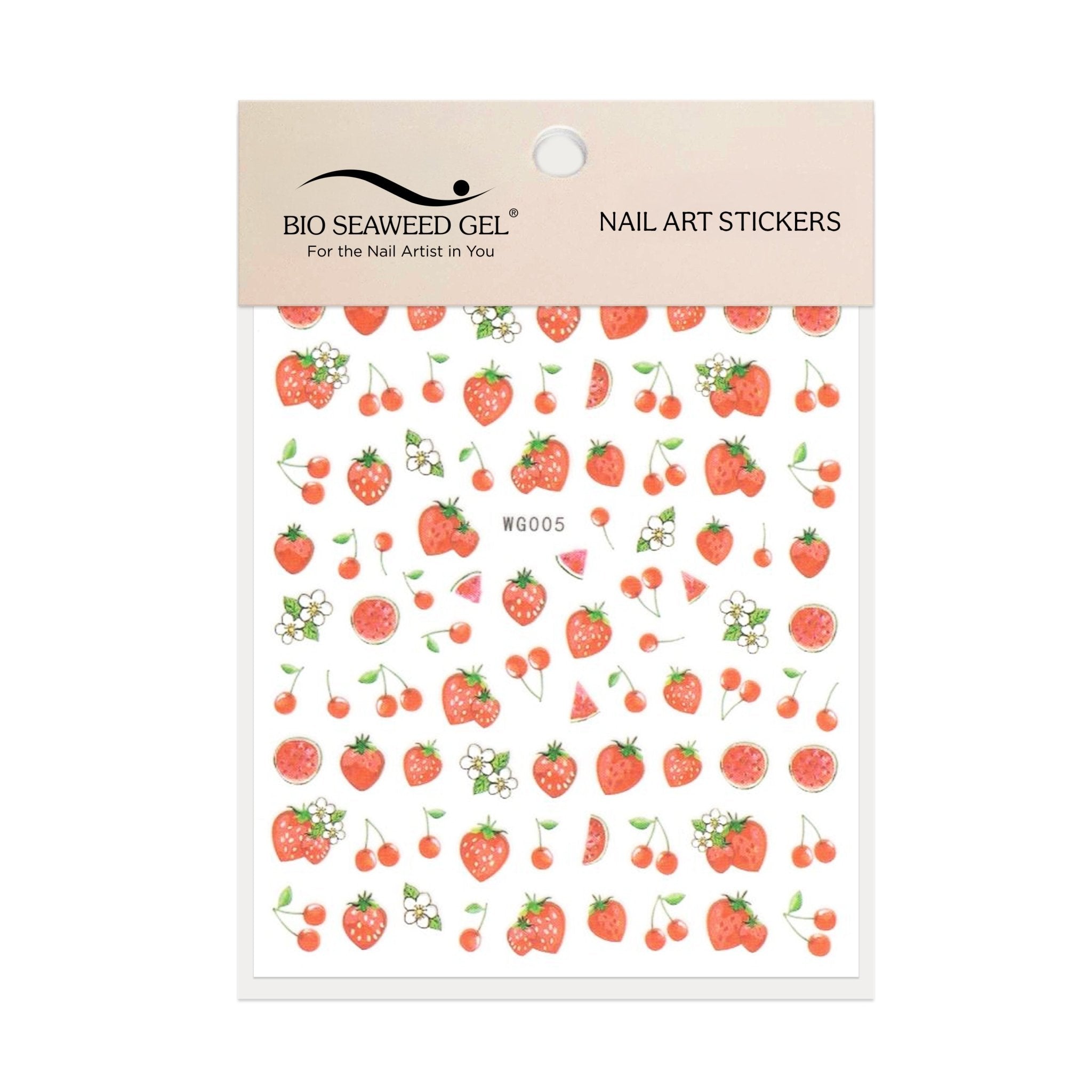 Summer Fruits Nail Art Stickers - Bio Seaweed Gel Canada