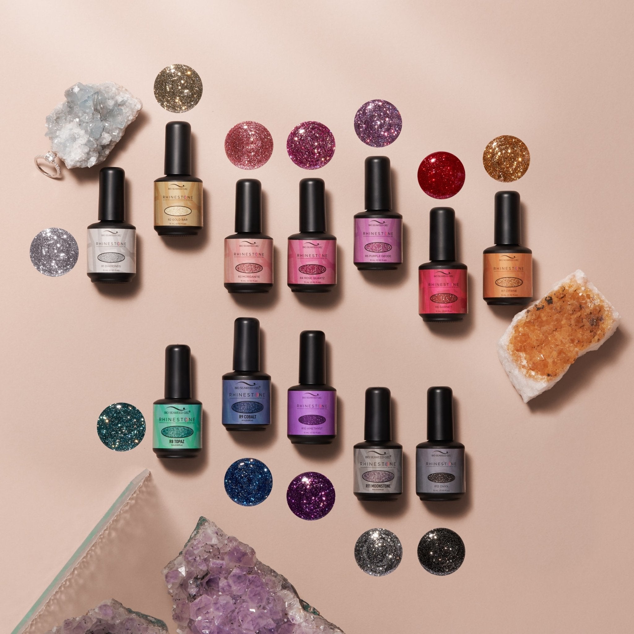 All That Glitters Collection #R1-R12 - Bio Seaweed Gel Canada