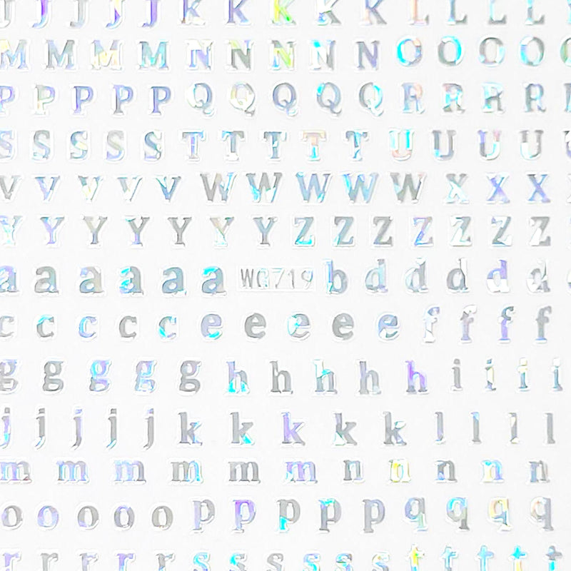 Cute Letters & Numbers Nail Art Stickers - Bio Seaweed Gel Canada