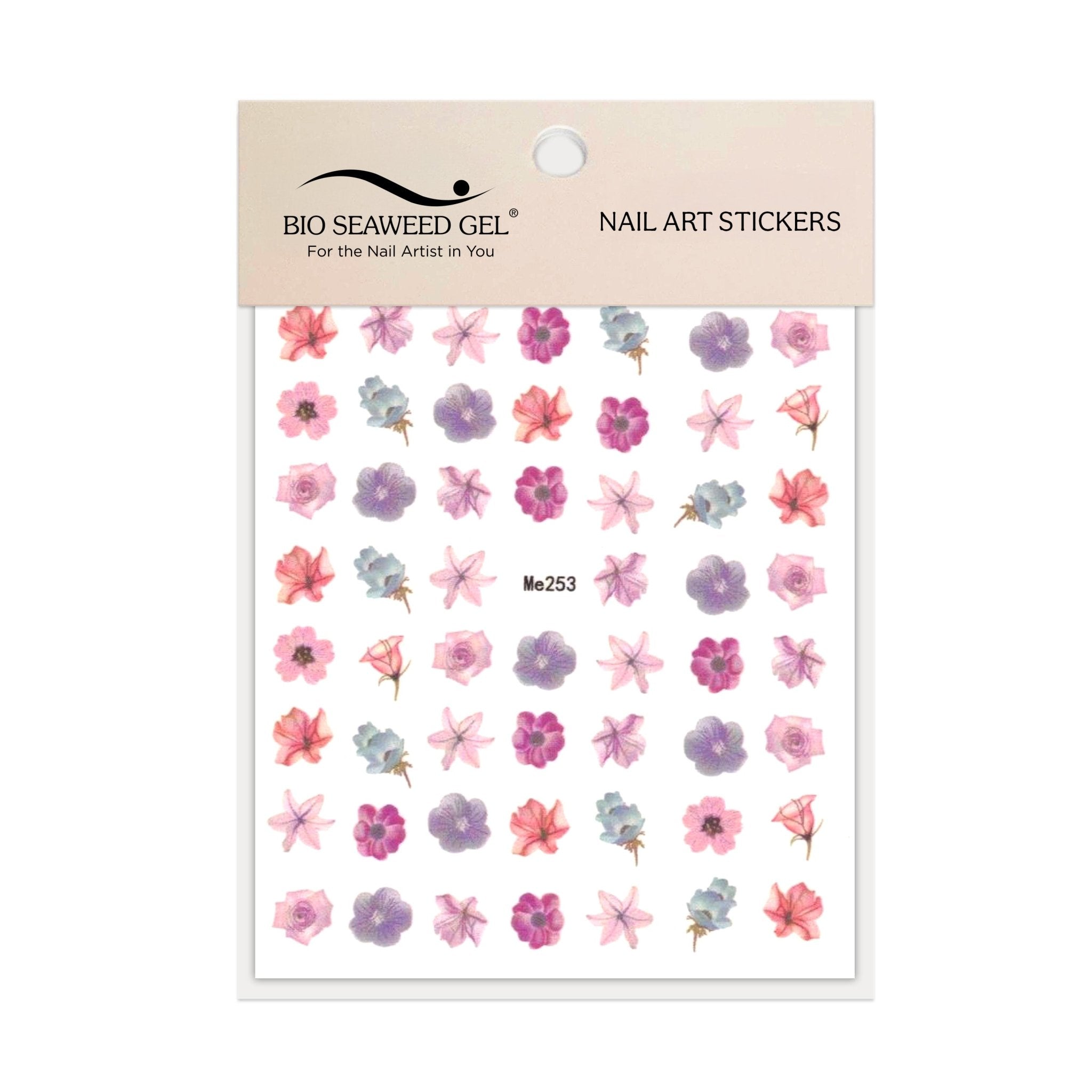 Floral Nail Art Stickers - Bio Seaweed Gel Canada