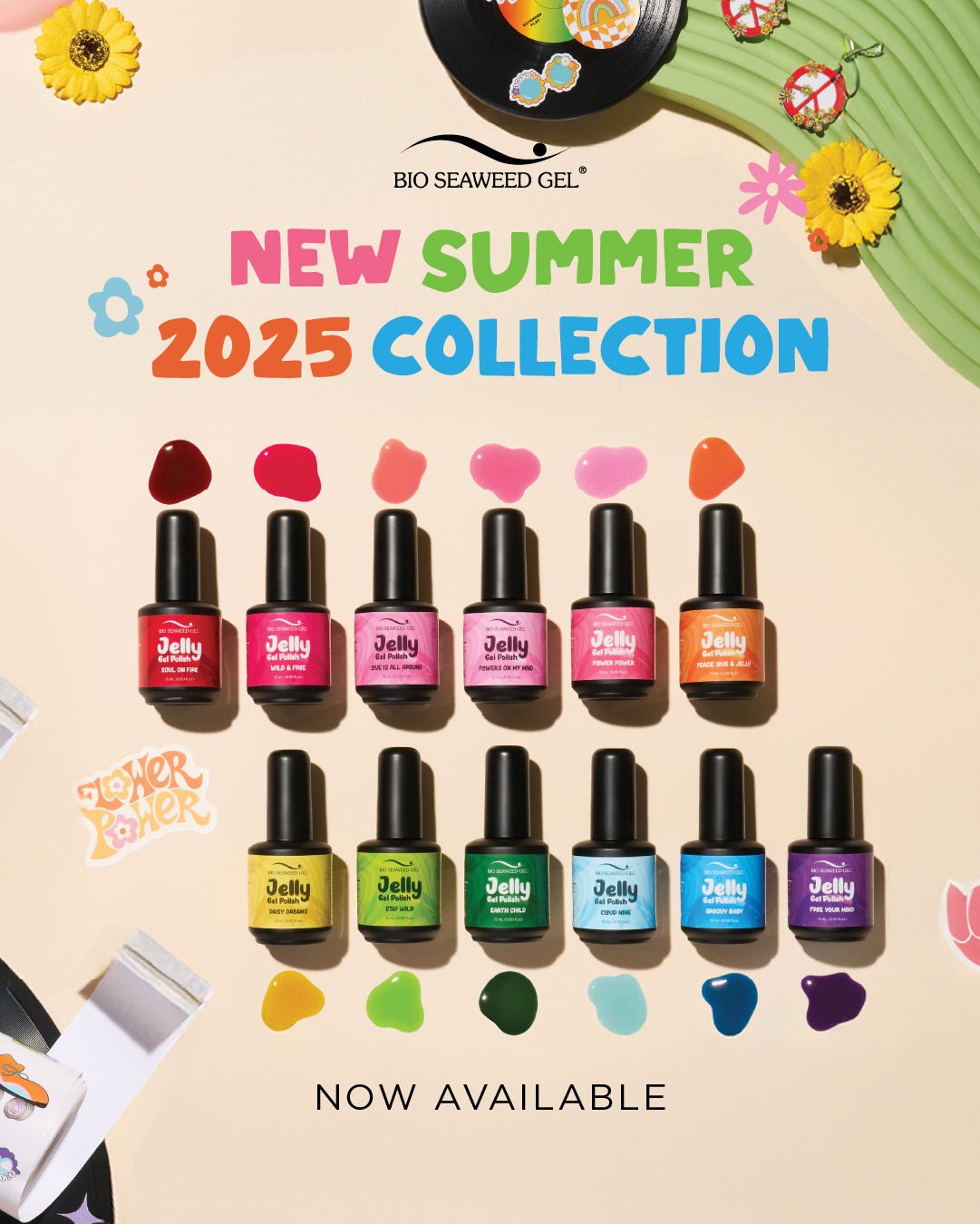 Flowers On My Mind Collection J01 - J12 - Bio Seaweed Gel Canada