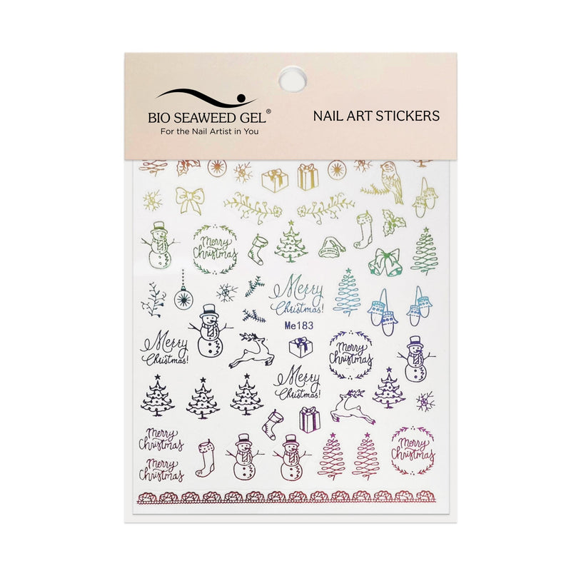 Holiday Nail Art Stickers - Bio Seaweed Gel Canada