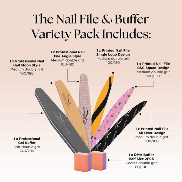 Nail File & Buffer Variety Pack - Bio Seaweed Gel Canada