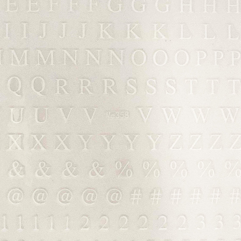 Roman Letters & Numbers Nail Art Stickers - Bio Seaweed Gel Canada