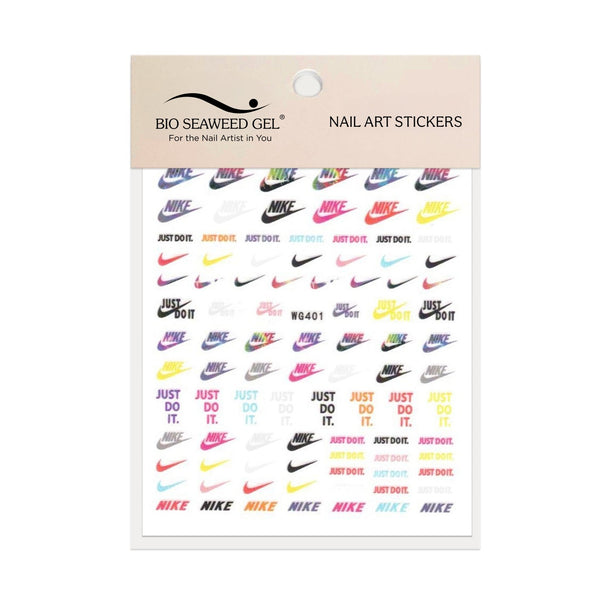 Sporty Check Nail Art Stickers - Bio Seaweed Gel Canada